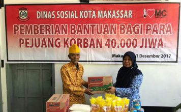 Dinsos Serahkan Bantuan Kepada Keluarga Korban 40.000 Jiwa