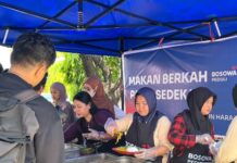 “Makan Berkah Pakai Sedekah” Buat Jamaah Masjid 45 Meningkat